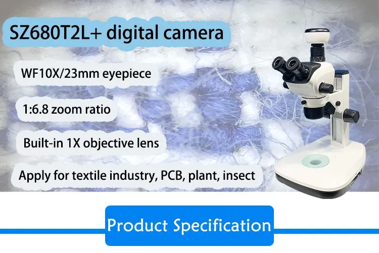 SZ680T2L Best Trinocular Stereo Microscope With Camera